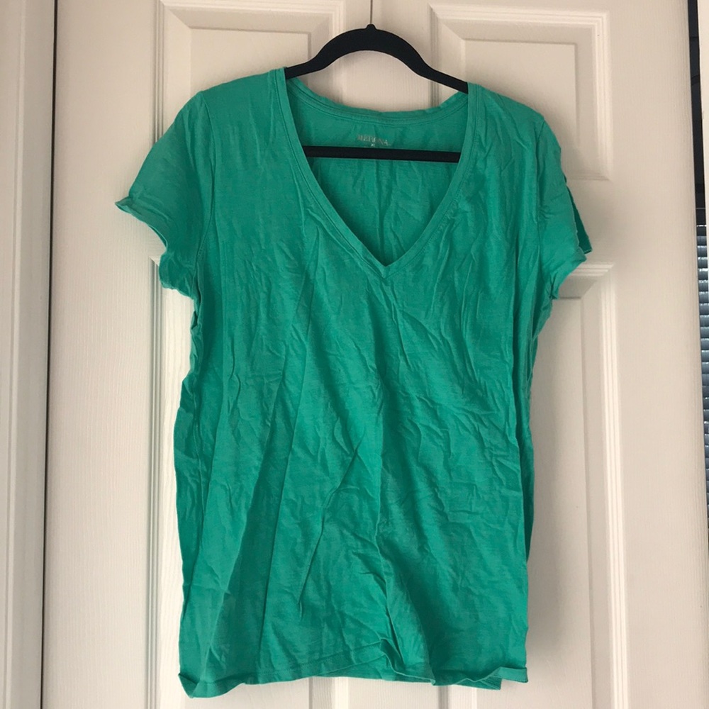 Teal V-Neck T-Shirt